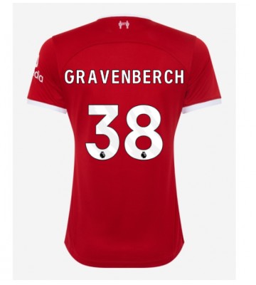 Liverpool Ryan Gravenberch #38 Primera Equipación Mujer 2023-24 Manga Corta